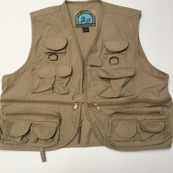 Master Sportsman Adult Rugged Outdoor Vest Large - Picture 1 of 8